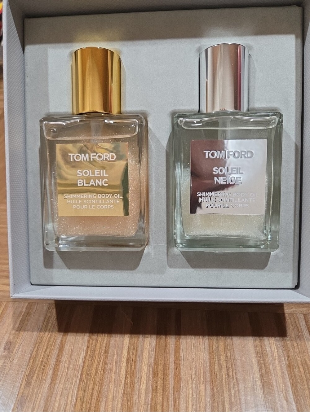 Tom Ford Shimmering Body Oil Duo Gift Set - Soleil Blanc & Soleil Neige 1.5oz*2